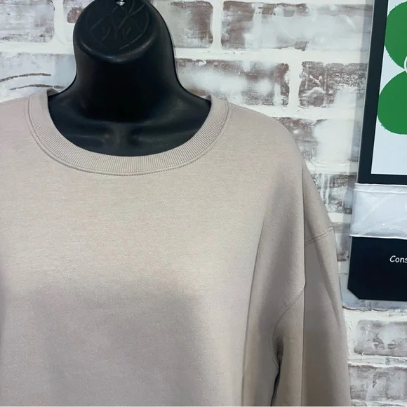 Athletic Casual Beige Sweatshirt XL - Picture 2 of 6